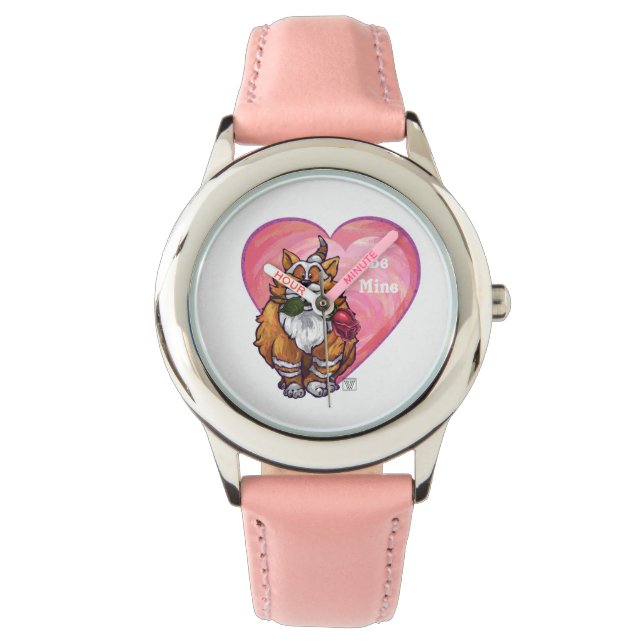 Montre Ginger Cat Saint-Valentin (devant)