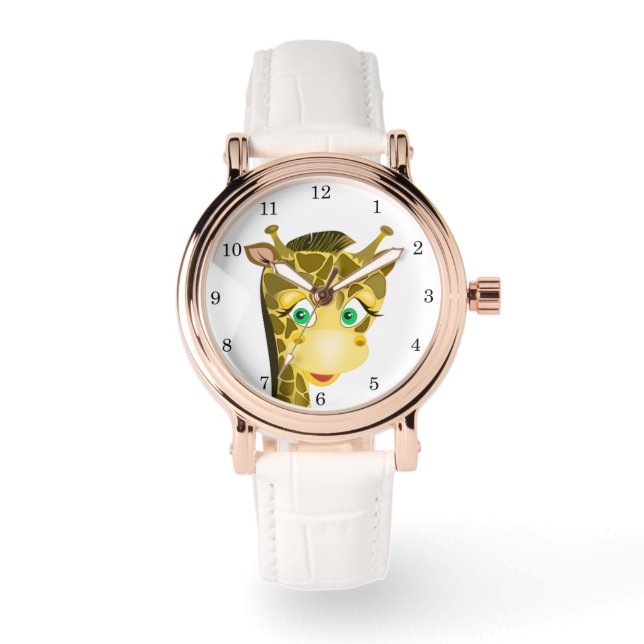 Montre Girafe bébé mignonne (Recto)