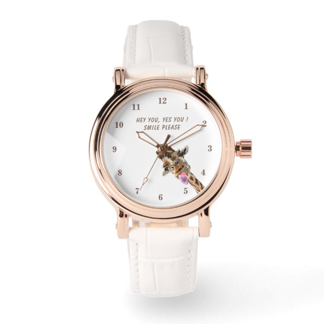 Montre Girafe Drôle (Recto)