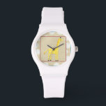 Montre Girafe jaune avec Pois blancs<br><div class="desc">Bien qu'il n'y ait pas de feuilles à étirer pour cette girafe jaune toujours la tête haute. Un merveilleux morceau de Juin Erica Vess qui serait un joli ajout à n'importe quelle maison,  en particulier celle avec des enfants. Achetez votre impression dès aujourd'hui !</div>