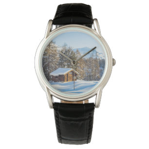 Montre Glace et neige Journal d'hiver Cabine Alpes suis