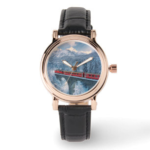 Montre Glace et neige Train Express Red Bernina Suisse