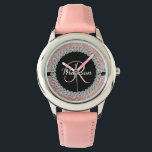 Montre Glam Parties scintillant Look Rose Gold Diamond Mo<br><div class="desc">Cette conception peut être personnalisée dans la zone fournie en modifiant la photo et/ou le texte. Vous pouvez également le customiser en cliquant sur Personnaliser ce Modèle, puis en choisissant l'option cliquer pour customiser et supprimer ou modifier la couleur de l'arrière - plan, ajouter du texte, modifier la couleur ou...</div>