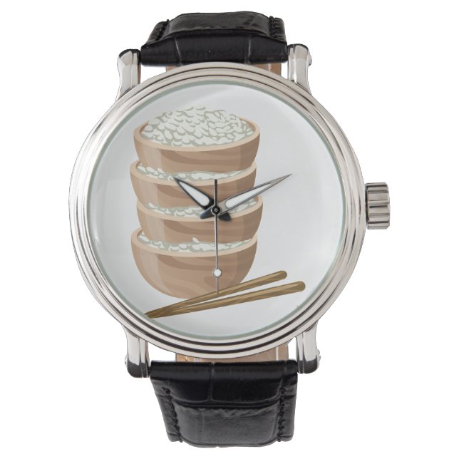 Montre Glitch Food proper rice (devant)