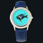 Montre Glow Océanique_Groupe Noir-sur-Aqua<br><div class="desc">Si vous êtes créatif,  vous pouvez changer la taille,  la position,  la couleur et même le nombre de mérous. Cliquez simplement sur "Customisez-le" et laissez le plaisir commencer!</div>