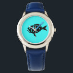 Montre Glow Océanique_Groupe Noir-sur-Aqua<br><div class="desc">Si vous êtes créatif,  vous pouvez changer la taille,  la position,  la couleur et même le nombre de mérous. Cliquez simplement sur "Customisez-le" et laissez le plaisir commencer!</div>