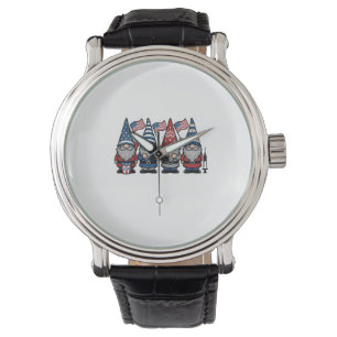 Montre Gnome Infirmière Patriotique Gravure Vintage Vecto