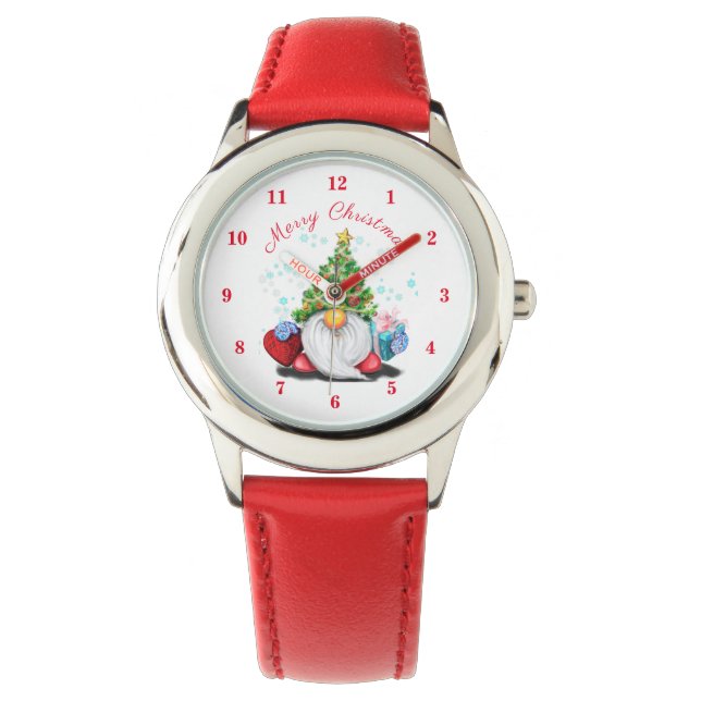 Montre Gnome mignonne Christmas Watch (devant)