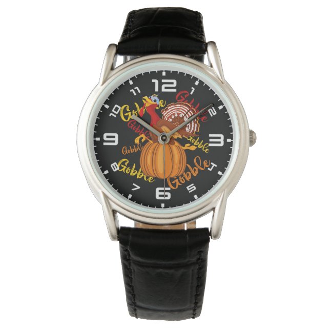 Montre Gobble Gobble Gobble Citrouille (devant)