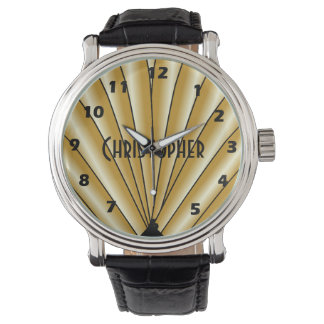 Montre Gold Art Deco Design