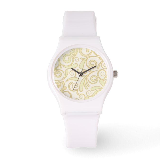 Montre Gold floral leaves (Recto)