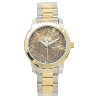 Montre Gold Lowrider Spokes Wire Wheels Watch