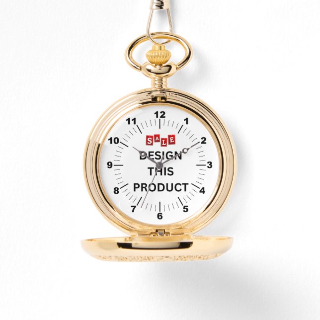Montre Gold Pocket Watch - Personnalisé (Recto)