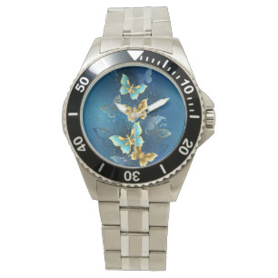 Montre Golden butterflies