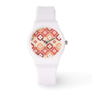 Montre Golden ikat geometric pattern