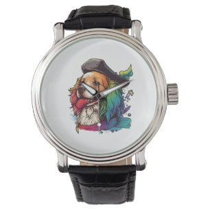 Montre Golden Retriever Chien Pirate
