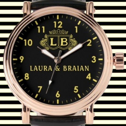 Montre Golden vintage Custom Monogram