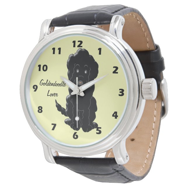 Montre Goldendoodle Chien Design (Incliné)
