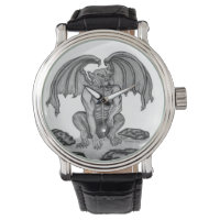 Golem Gargoyle, design noir et blanc