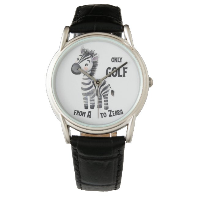 Montre Golf de A à Z, Zèbre (devant)