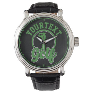 Montre Golf personnalisé AJOUTER NOM Retro Pro Golfer Swi
