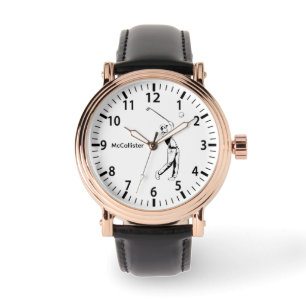Montre Golfeur et nom personnalisé et année