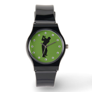 Montre Golfeur vert avec numéros de ballon de golf