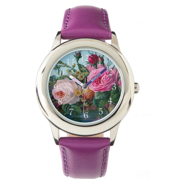 Montre Gorgeous and Elegant Vintage Roses (devant)