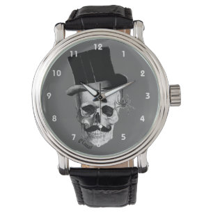 Montre Gothique steampunk crâne gentleman caractère