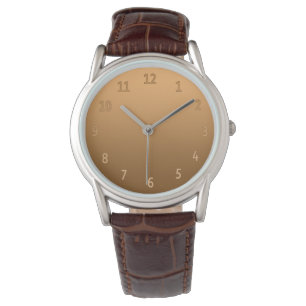 Montre Gradient Simple Coloré Or