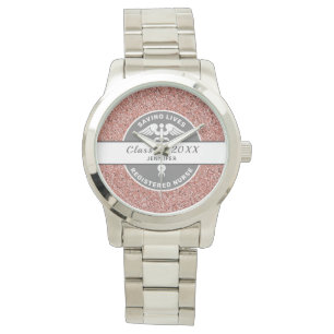 Montre Graduation en soins infirmiers RN Parties scintill