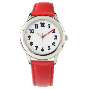 Montre Graffiti 10 Number Overlay Kids Watch cn