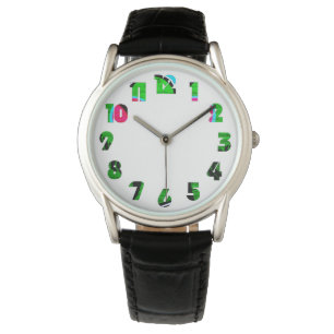 Montre Graffiti 12 Number Overlay Mens Watch cn