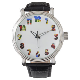 Montre Graffiti 17 Number Overlay Mens Watch