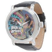 Montre Graffiti urbain et artiste de collecte (Incliné)