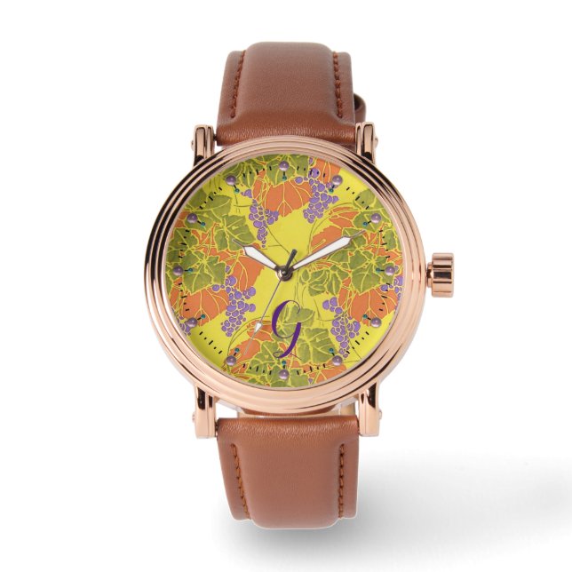 MONTRE GRAISSES, VIGNES DE CÉRÉALES, MONOGRAMME DE POURPU (Recto)