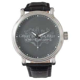 Montre Grande latitude de la barrière de corail