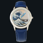 Montre Grande vague, Hokusai, Ukiyo-e<br><div class="desc">Katsushika Hokusai (octobre ou novembre 1760 - 10 mai 1849) était un artiste japonais, peintre ukiyo-e et graveur de la période Edo. À son époque, il était le principal expert du Japon en peinture chinoise. Né à Edo (maintenant Tokyo), Hokusai est plus connu comme auteur de la série d'imprimés de...</div>
