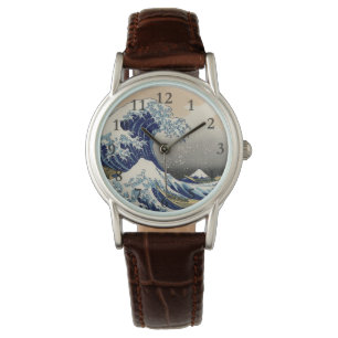 Montre Grande vague Kanagawa peinture japonaise