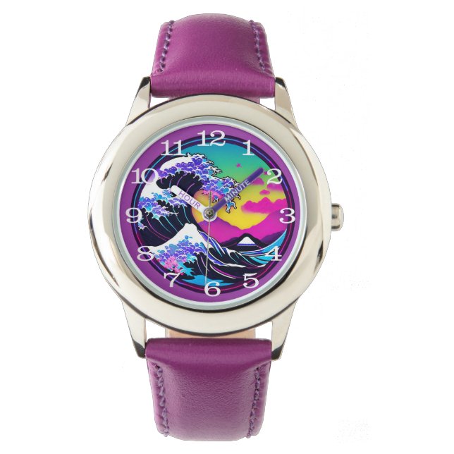 Montre grande vague moderne (devant)