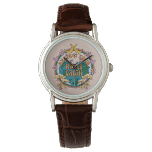 Montre Graphique de la Terre mère rétro des années 70