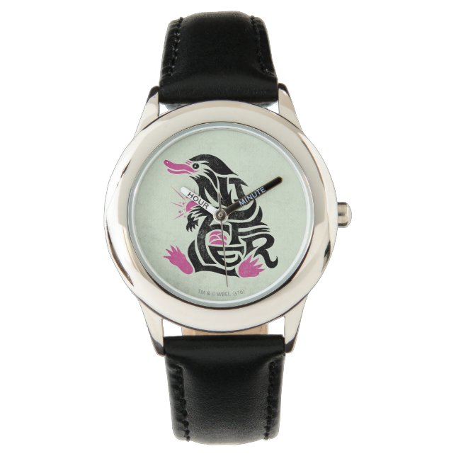 Montre Graphique de typographie NIFFLER™ (devant)
