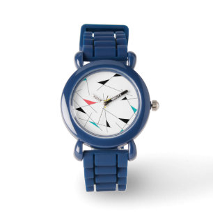 Montre Graphique géométrique moderne, tendance, simple et