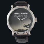 Montre Great Catch<br><div class="desc">Pêcheur Artsy pêche montre personnalisée pour papa, mari, grand-père... .Un cadeau de fête des pères, un cadeau d'anniversaire pour votre personnage important! Pour modifier le texte, utilisez l'option personnaliser. Pour des modifications plus étendues du texte, telles que des modifications de la police, de la couleur de police ou de la...</div>