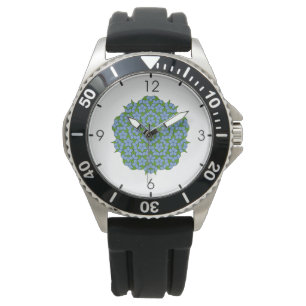 Montre Green and Blue Penrose Rhombus Pattern