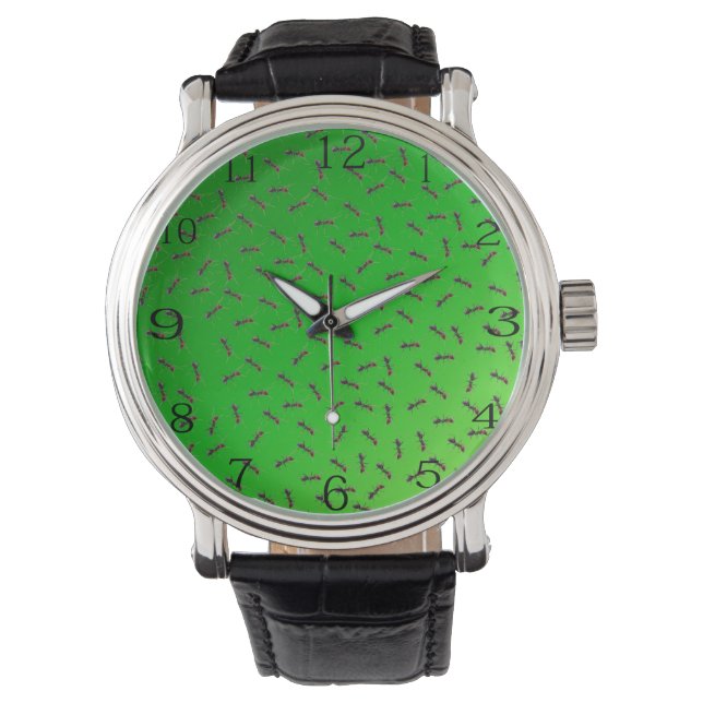 Montre Green Bull Ants Design, Wrist Watch (devant)