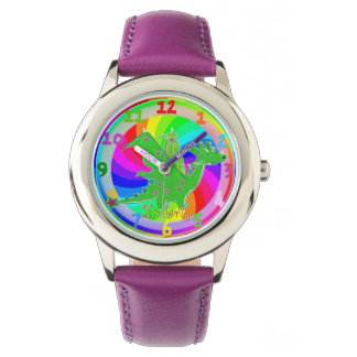 Montre Green Dragon Kids Regarder Nom personnalisable Kim