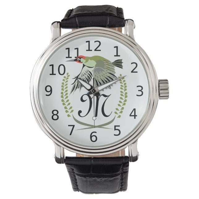 Montre Green woodpecker à Flight monogram (devant)
