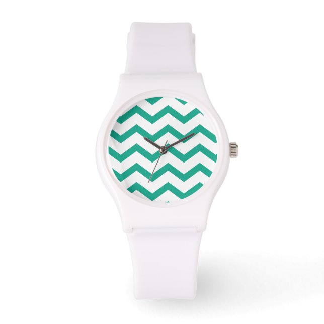 Montre Green ZigZag Chevron motif (Recto)