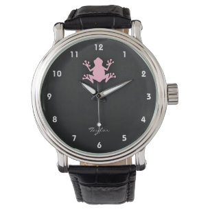 Montre Grenouille rose pâle